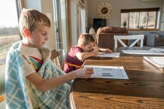 Children homeschooling