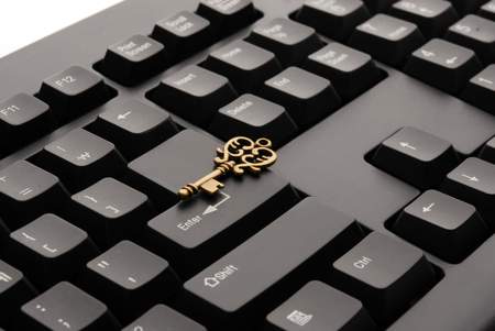 Ethics of Secrets key lying on a keyboard